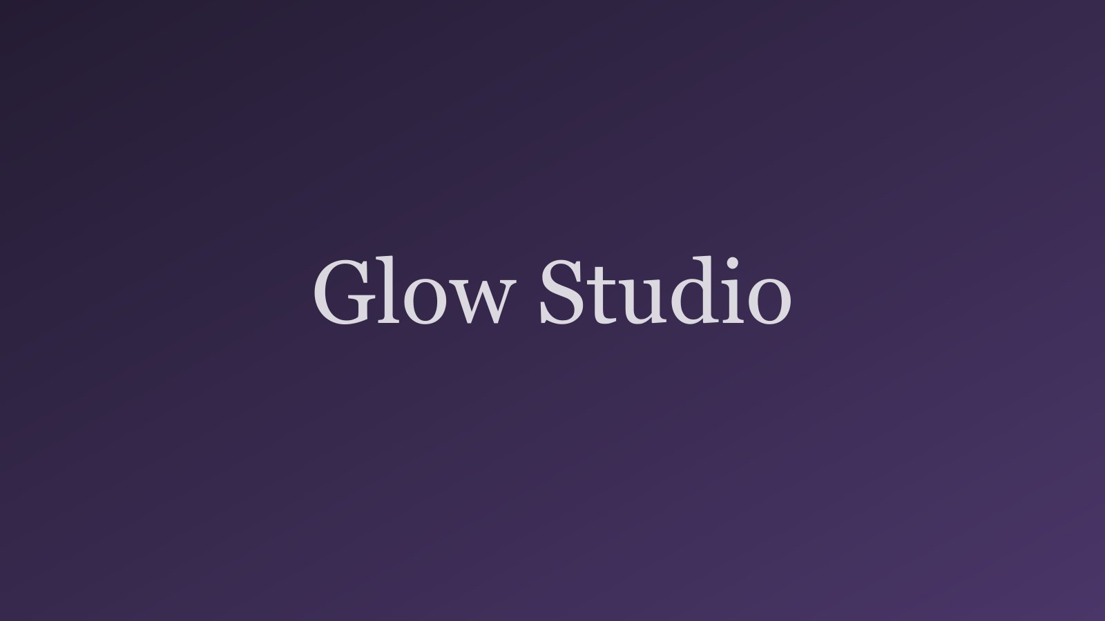 Glow Studio studio